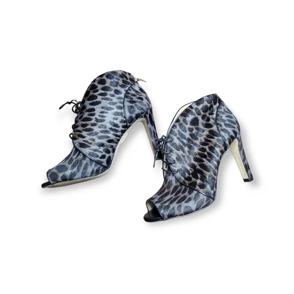 Louise Et Cie Vernonia Multi-Color Calf Hair Open Toe Heel Women Bootie … - Picture 1 of 5